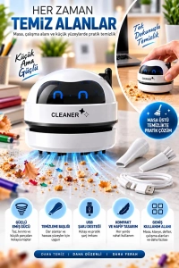 Masa Ve Küçük Alanlar İçin Mini Vakum Süpürge